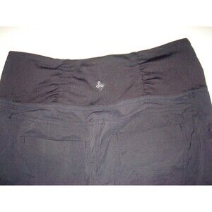 New NWT Womens Prana Pants XS Summit Capri Crop Pockets Hike Black Casual Hybrid